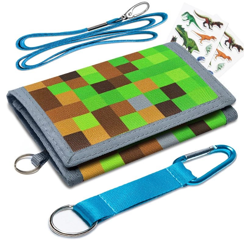 Kids Wallet: 5 X 3 Inches Durable Canvas Kids Wallet - Functional Design With 8 Card Slots Kids Wallet for Kids Aged 4 To 18, School, Holiday Gifting
