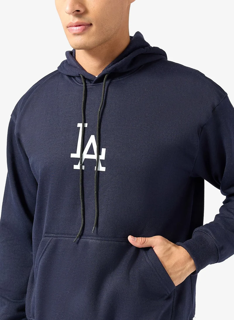 Seventy Five Basics Graphic Print Hoodie