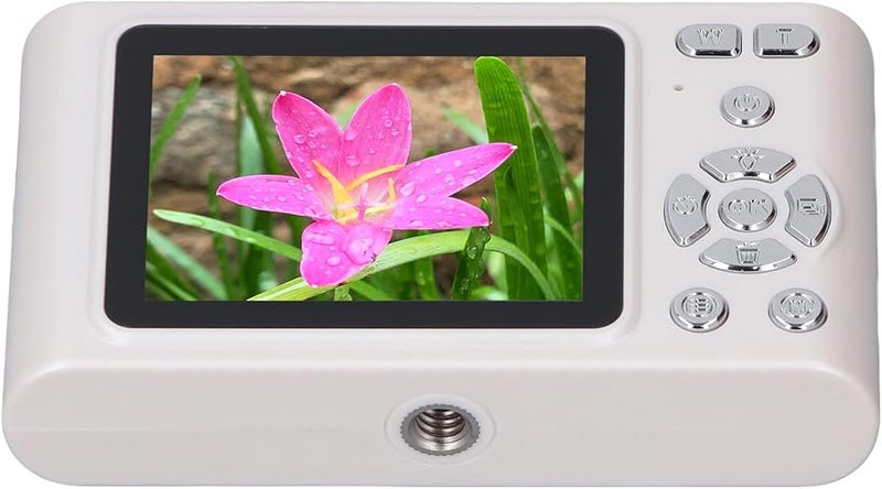 White Digital Camera 16x Zoom Anti Shake Vlogging Compact Camera for Kids Travel - Image 2