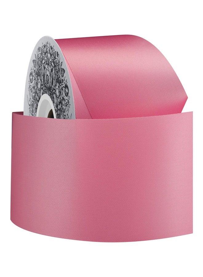 بيرويك شريط ساتان أسيتات من ماكجينلي ميلز، عرض 2.5 بوصة، لون أزاليا وردي، بكرة بطول 50 ياردة - Image 2