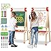 JOYOOSS Kids Wooden Easel with Paper Roll Adjustable Magnetic Double Sided Drawing Board Whiteboard Chalkboard Dry Easel BoardChildren Art Easel for 312 Years Kids Boys Girls Painting Drawing - Image 2