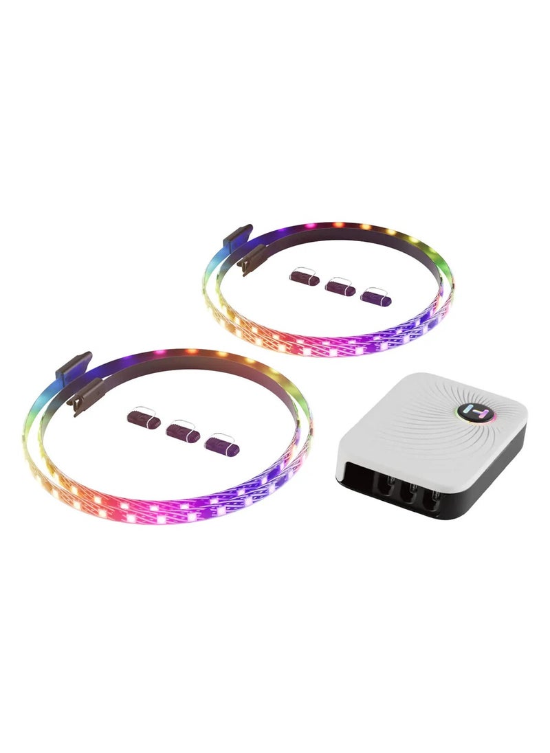 HYTE LS30 qRGB Light Strips Two Pack with Nexus Portal NP50  - Image 2