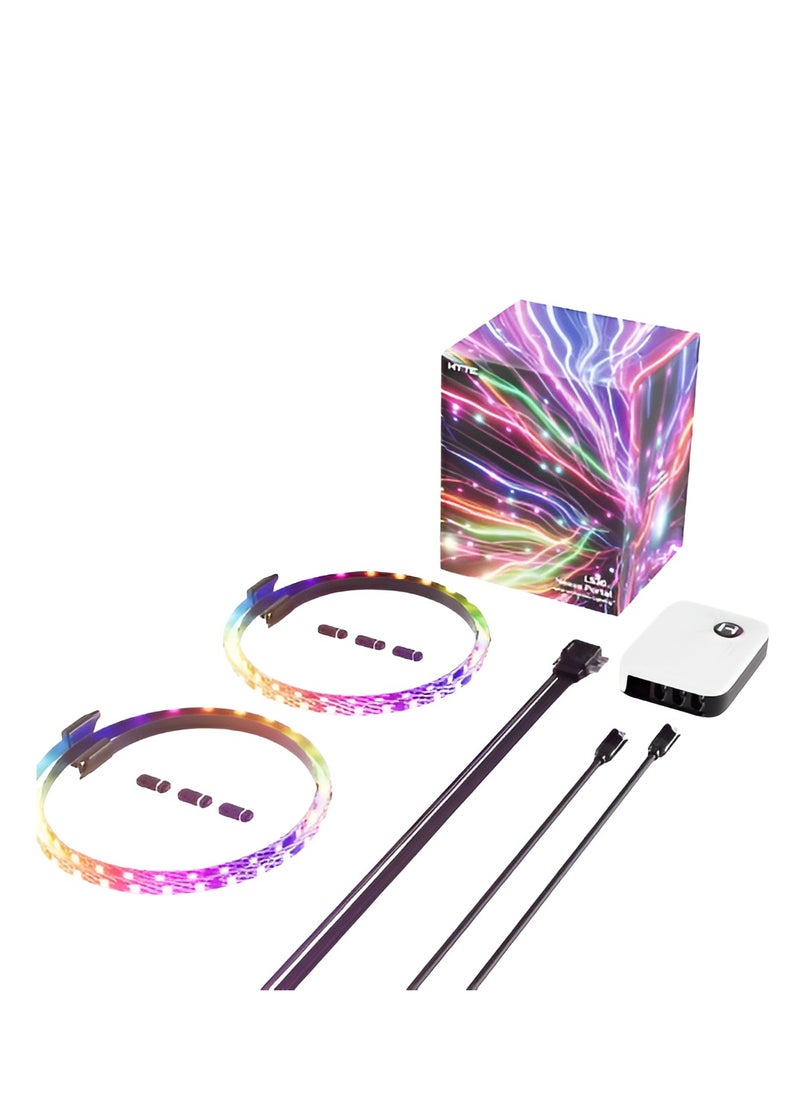 HYTE LS30 qRGB Light Strips Two Pack with Nexus Portal NP50  - Image 1