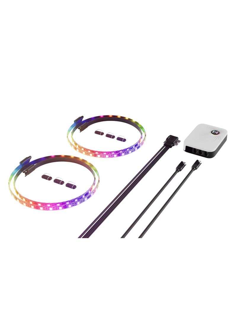 HYTE LS30 qRGB Light Strips Two Pack with Nexus Portal NP50  - Image 3
