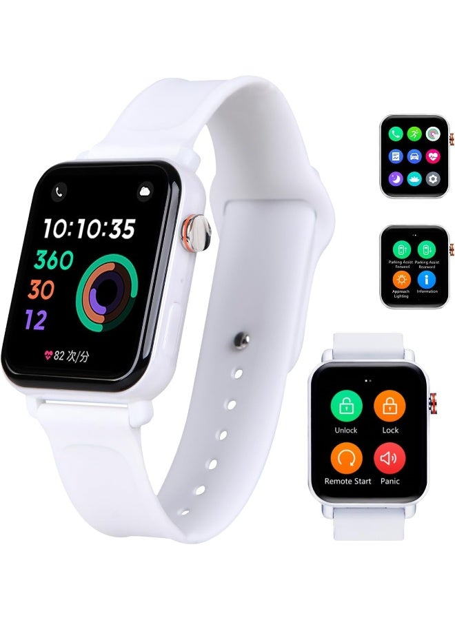 Autel OTOFIX Smart Watch, 50+ Sport Modes, 1.78’’ Fitness Tracker Smartwatch, Heart Rate & Blood Oxygen Monitor, Answer/Make Call, 4 Days Using, Voice Control Over Vehicle, White  - Image 1