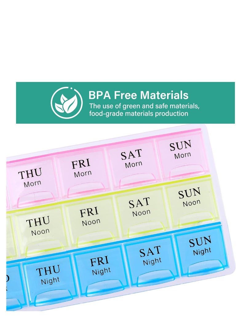 Large Weekly Pill Organizer 21 Slots – Moisture-Proof Portable Pill Box for Vitamins & Supplements - Image 5