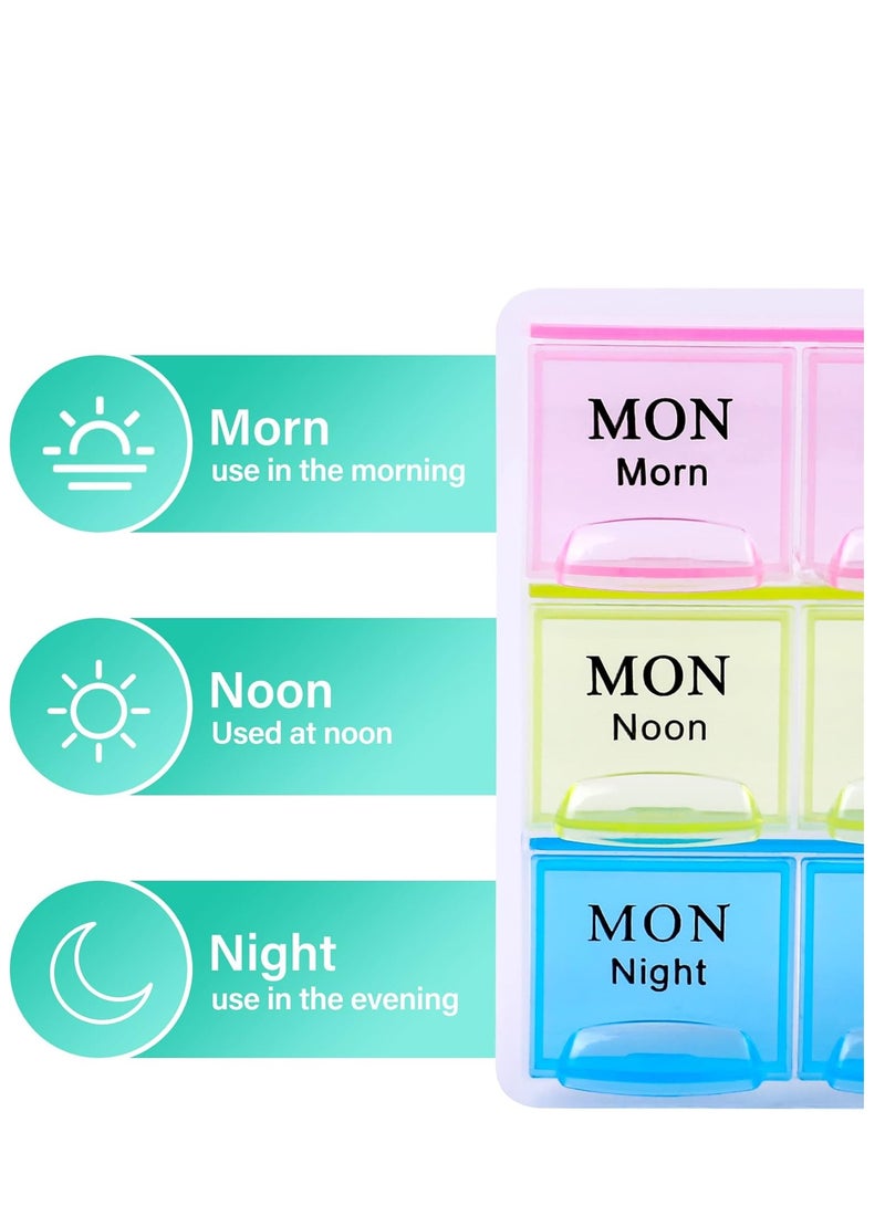 Large Weekly Pill Organizer 21 Slots – Moisture-Proof Portable Pill Box for Vitamins & Supplements - Image 3