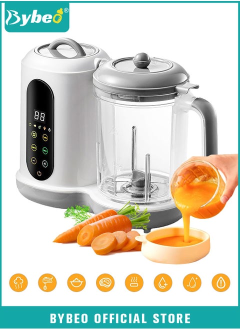 4-In-1 Baby Food Maker, Multifunction Baby Food Processor, Blender and Steamer, Mills Machine for Infant Puree, Auto Cooking & Grinding, BPA Free
