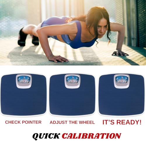Dr. Care Mechanical Weighing Scale for Body Machine for Body Weight, with 130 kg Maximum Weight Capacity, Color: Blue - Image 3