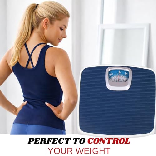 Dr. Care Mechanical Weighing Scale for Body Machine for Body Weight, with 130 kg Maximum Weight Capacity, Color: Blue - Image 2