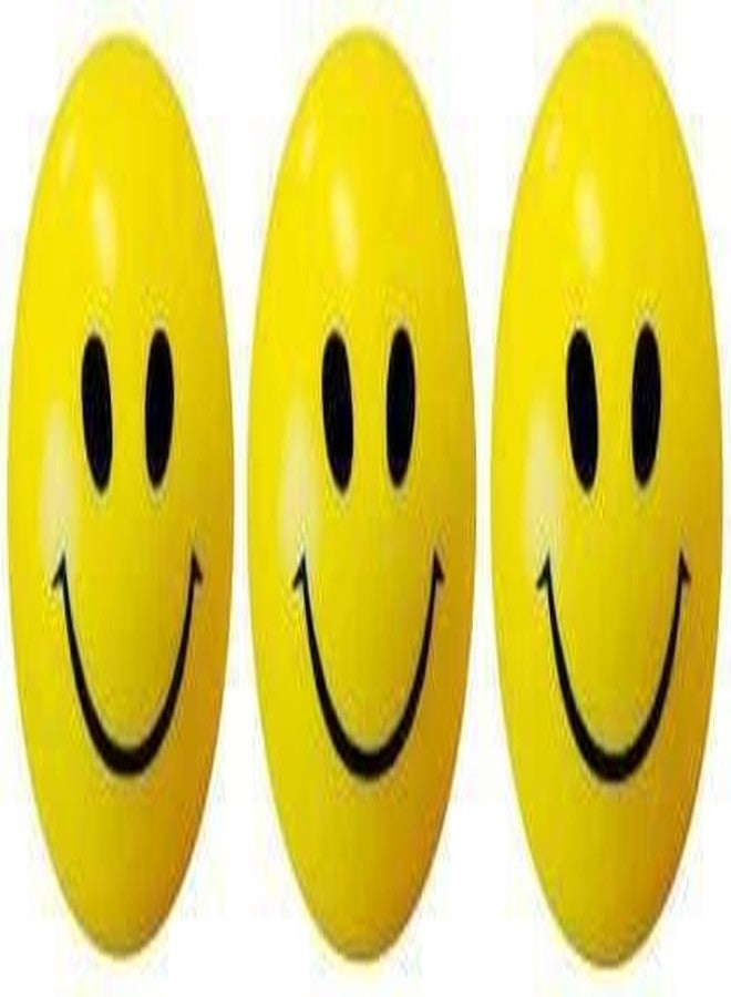FLYmart Smiley Face Squeeze Stress Relief Ball | Soft Ball Stress Relieve Squeeze Balls Yellow |Toy for Kids and Adults for Stress Relief and Playing - 7 cm Each (3 Stress Smiley Ball) - Image 2