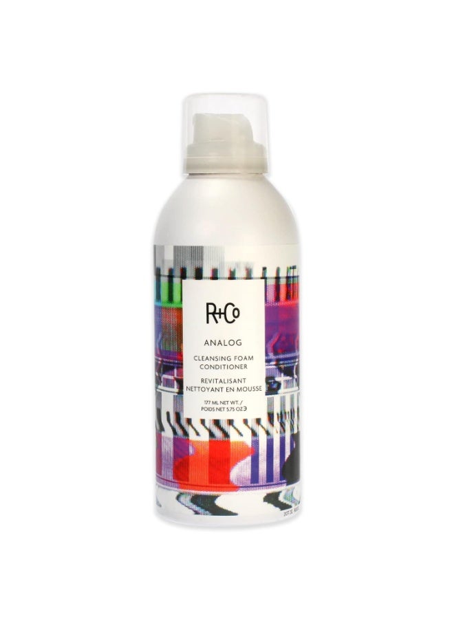 R+Co Analog Cleansing Foam Conditioner | Weightless, No-Rinse Conditioning Foam for Soft, Frizz-Free & Nourished Hair | Adds Shine & Hydration | Vegan, Sulfate-Free & Color-Safe | 5.75 Fl Oz - Image 1