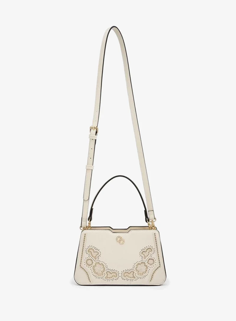Celeste Cutwork Shoulder Bag With Detachable Straps