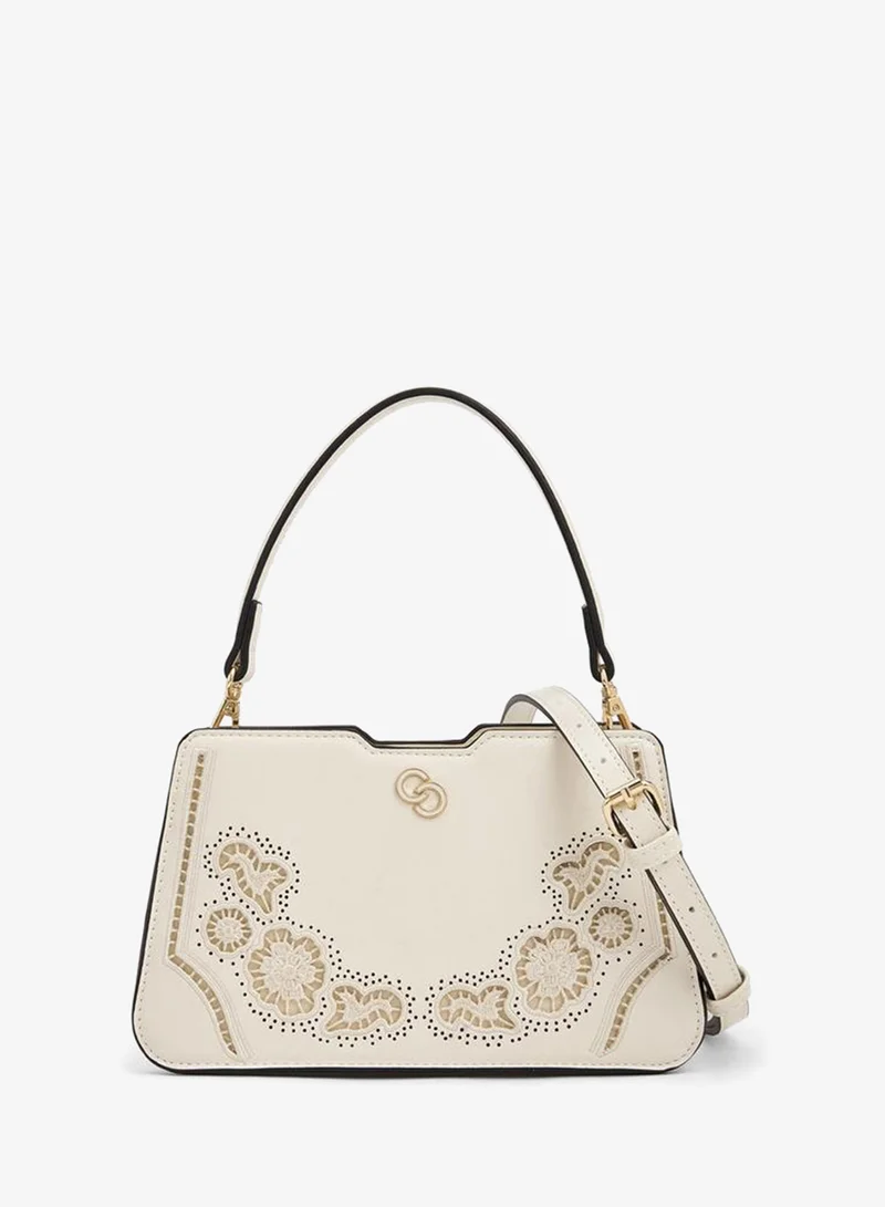Celeste Cutwork Shoulder Bag With Detachable Straps