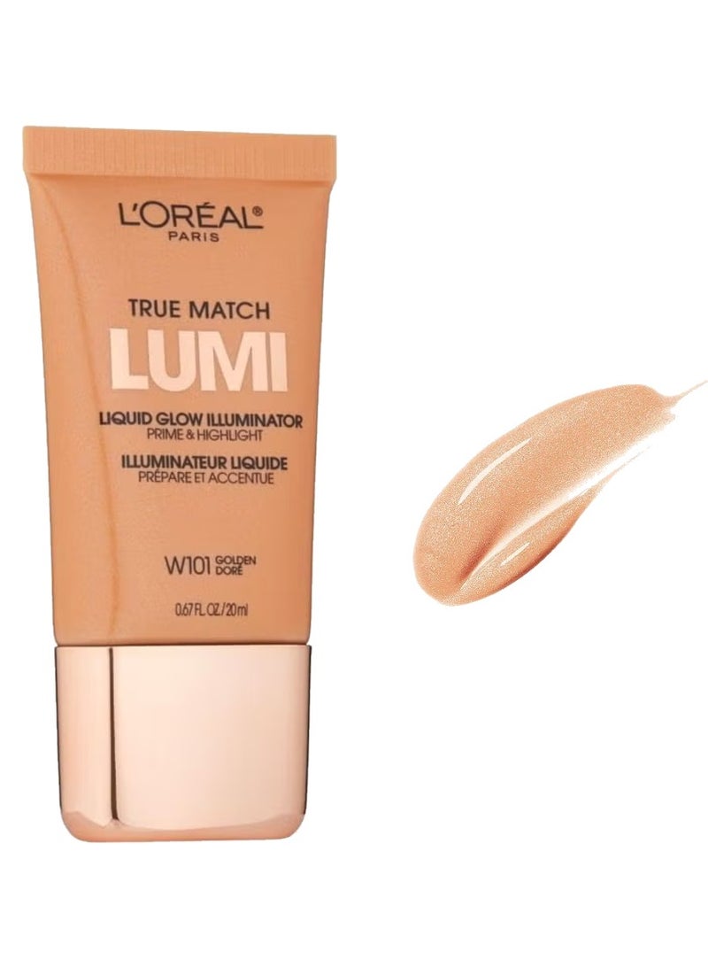 L'OREAL PARIS True Match Lumi Liquid Glow Illuminator - W101 Golden Dore - Image 1
