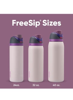 Owala FreeSip Insulated Stainless Steel Water Bottle With Straw For Sports Travel And School BPA Free Sports Water Bottle(Light Green 24OZ)  - Image 4