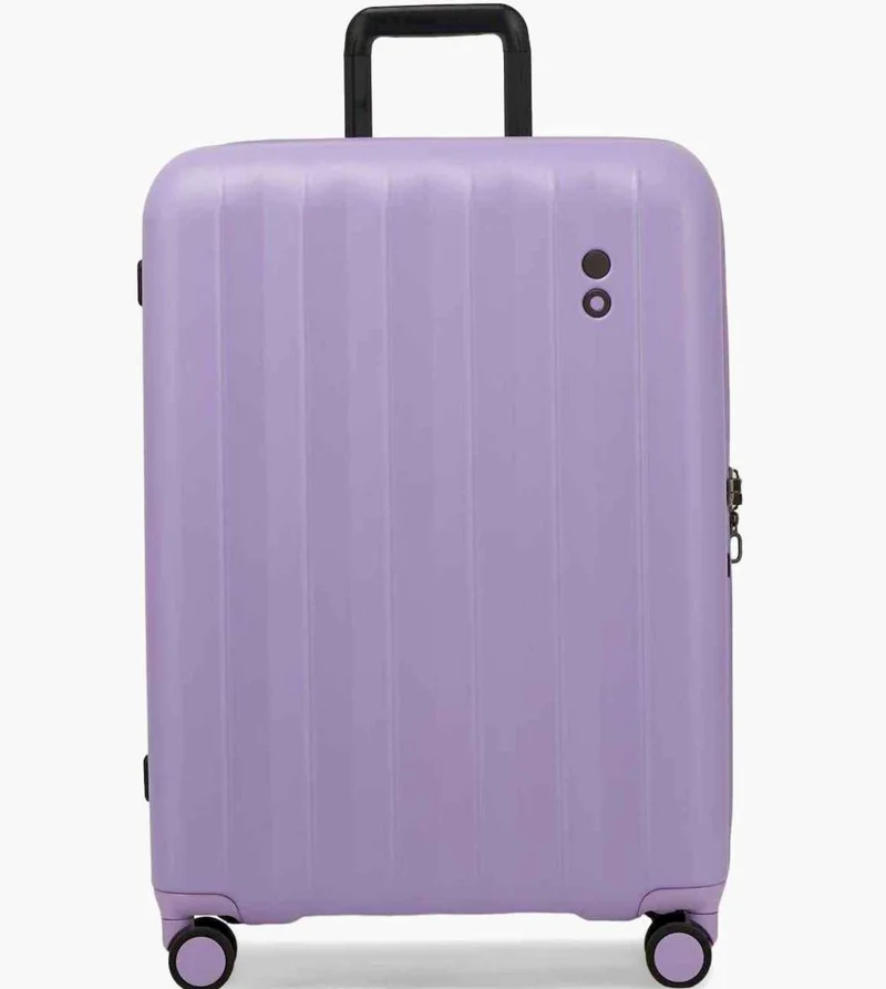 Echolac Amos Pro 75 Cm Hardside 4-Double Wheeled Check-in Luggage Trolley - Violet Tulip