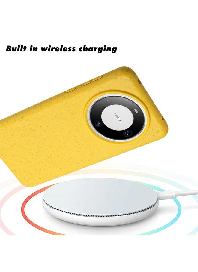 Green Tiger - Case For Huawei Mate 60 Wheat MagSafe Magnetic Straw Material + TPU Phone Case - Image 1