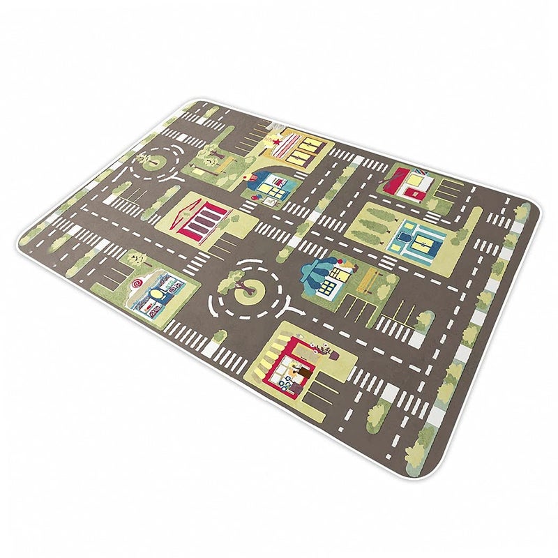 Kid Rug Carpet Playmat for Toy Cars and TrainPlay Area Rug with Rubber BackingFun Throw RugIdeal Gift for Children Baby Bedroom Play Room80120cm3247in Y2