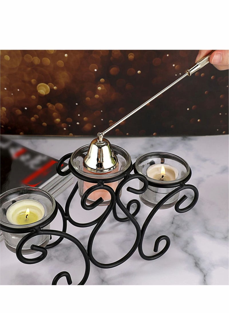 Captaintech Candle Snuffer, Candle Wick Trimmer Wick Dipper with Tray 4 in 1 Candle Accessory Set Candle Care Kit Gift for Candle Lovers - Image 5