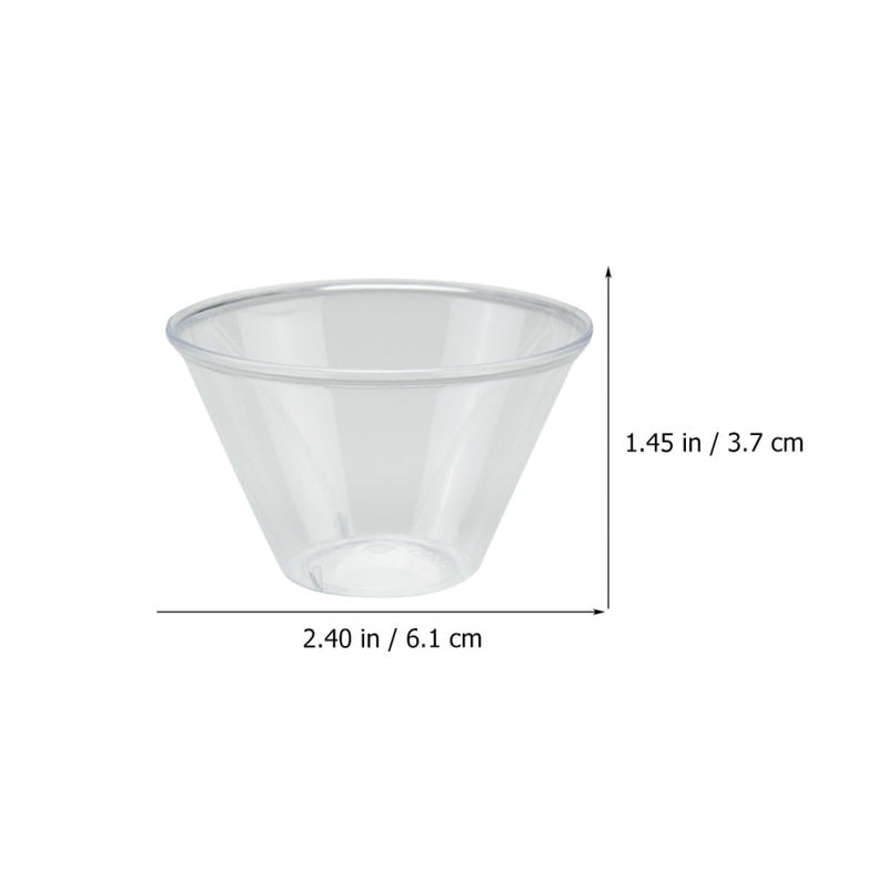 Thick Crystal Plastic Shot Glasses 60ml Small Disposable Cups 100 Pieces for Party Events and Travel - Image 3