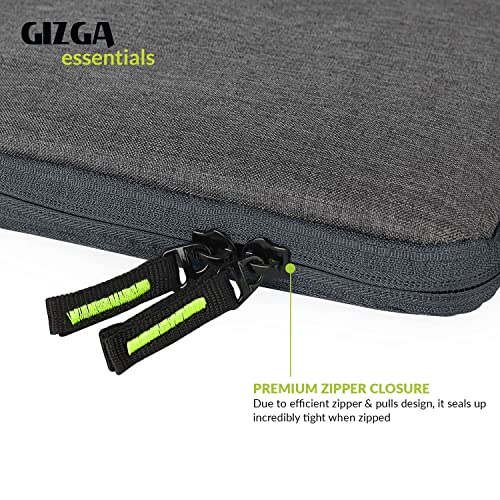 GIZGA ESSENTIALS laptopss Bag Sleeve Case Cover Pouch for 15.6 Inch laptopsss for Men & Women, Padded laptops Compartment, Accessories Pouch, Premium Zipper Closure, Water Repellent Nylon Fabric, Grey - Image 4
