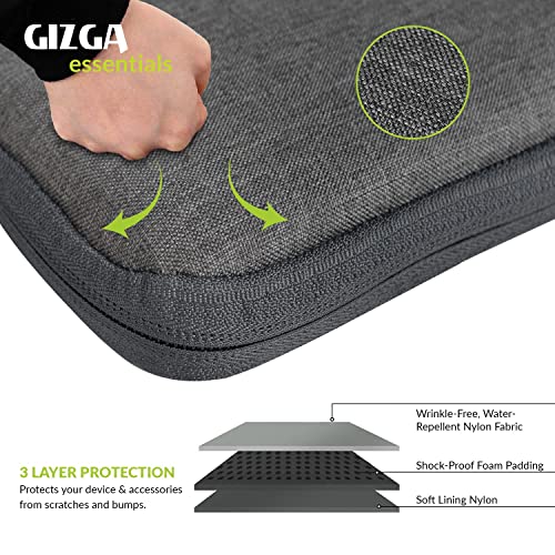 GIZGA ESSENTIALS laptopss Bag Sleeve Case Cover Pouch for 15.6 Inch laptopsss for Men & Women, Padded laptops Compartment, Accessories Pouch, Premium Zipper Closure, Water Repellent Nylon Fabric, Grey - Image 5