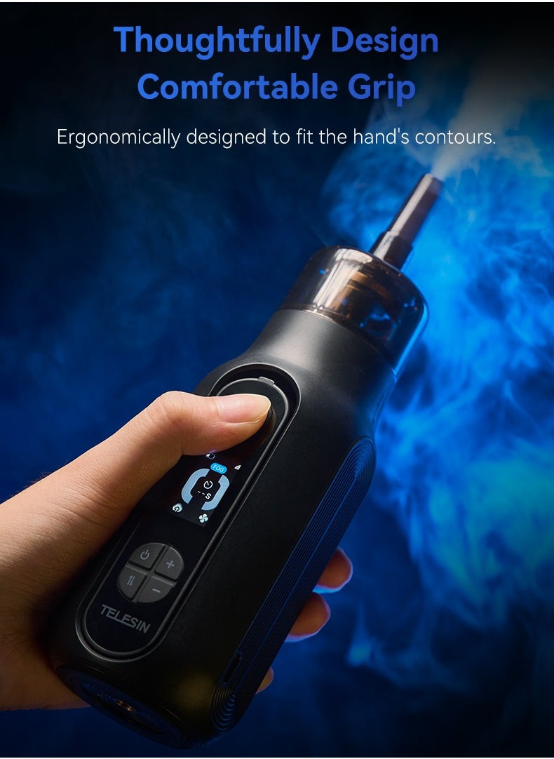 TELESIN - TELESIN Fog Machine, Photography Fog Effect, Portable Fog Maker, with Remote Control Fogger Machine, for Video Shoot and Parties - Image 1