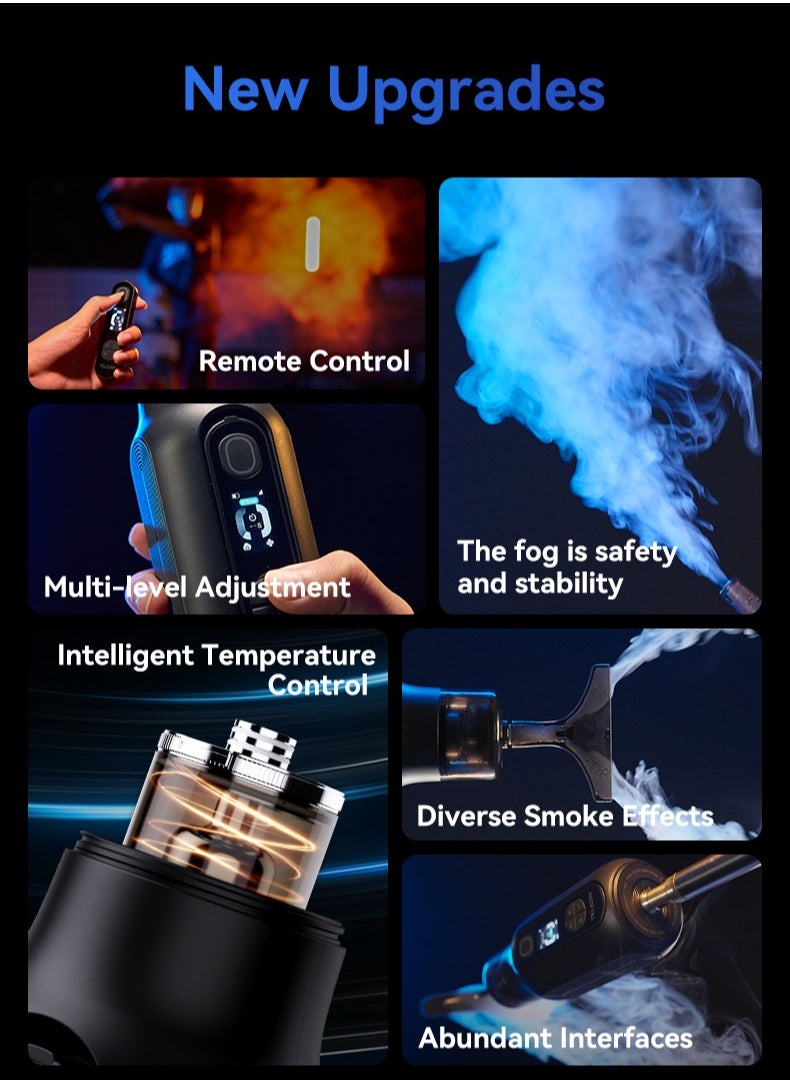 TELESIN - TELESIN Fog Machine, Photography Fog Effect, Portable Fog Maker, with Remote Control Fogger Machine, for Video Shoot and Parties - Image 1
