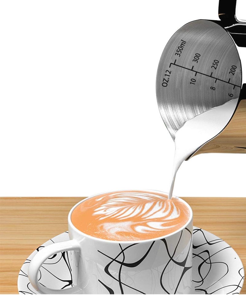 ALKAYAN Milk Frothing Pitcher-Measurement on the Inside, Frothing pitcher, Coffee Pit... - Image 3