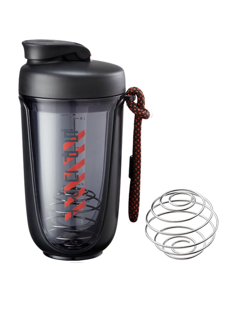 TRASSLE - Protein Shaker Bottle 20 oz Protein Shaker Cup Shaker Bottle for Protein Mixes Leakproof Shaker BPA Free Protein Shaker with Blender Ball for Gym Fitness - Image 1