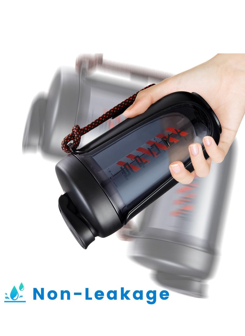 TRASSLE - Protein Shaker Bottle 20 oz Protein Shaker Cup Shaker Bottle for Protein Mixes Leakproof Shaker BPA Free Protein Shaker with Blender Ball for Gym Fitness - Image 1