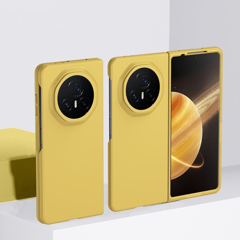 HuHa Case Cover For Honor Magic V3 Ultra-thin Skin Feel PC Phone Case(Yellow) - Image 1