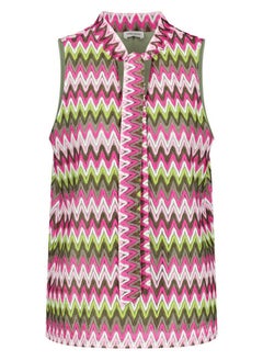 Knitted top with bow collar