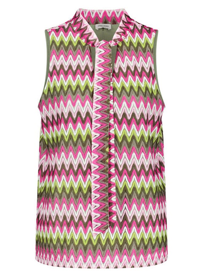 GERRY WEBER - Knitted top with bow collar - Image 1