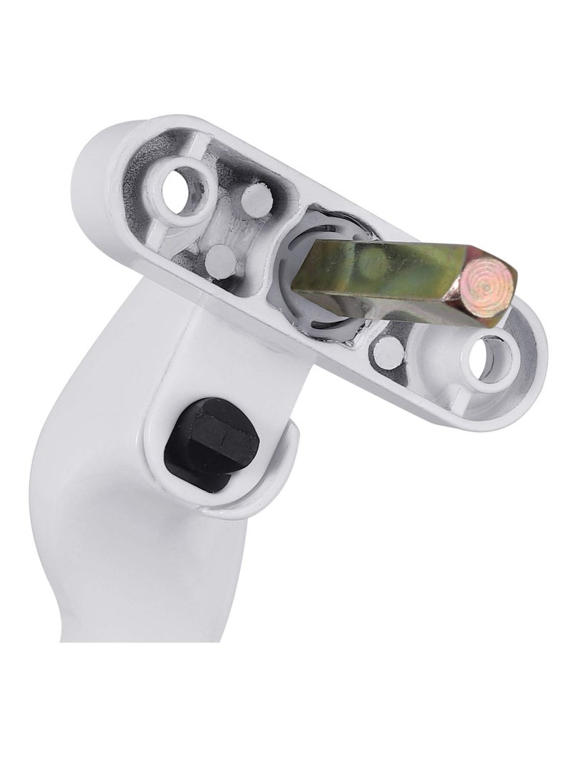 UPVC Window Locking Handles with Key 2 Pack Cranked Window Handles 40mm Spindles Universal White - Image 4