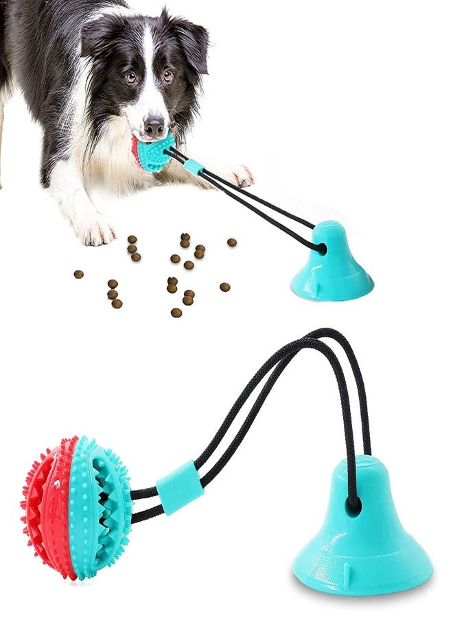 Interactive Dog Toys Suction Cup, Dog Chew Toys, Puppy Dog Training Treats Teething Rope Toys for Boredom, Dog Puzzle Treat Food Dispensing Ball Toys for Puppies Teething - Image 1