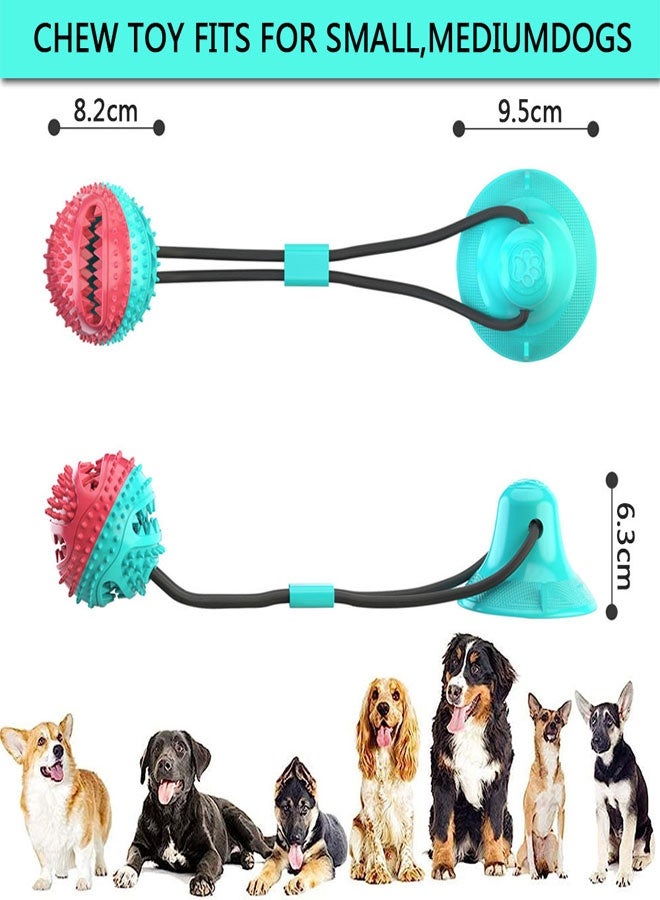 Interactive Dog Toys Suction Cup, Dog Chew Toys, Puppy Dog Training Treats Teething Rope Toys for Boredom, Dog Puzzle Treat Food Dispensing Ball Toys for Puppies Teething - Image 2