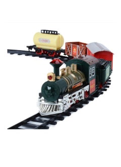 Generic Battery Operated Electric Railway Train Set with Lights and Realistic Sound - 20pcs - No:2225  - Image 2