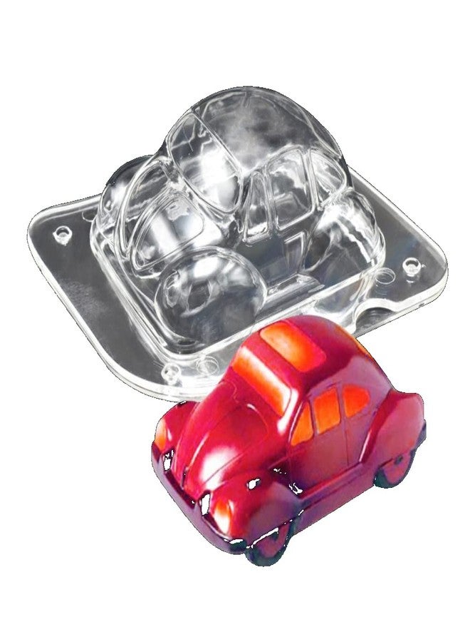 TUKE 5.5'' 3D Car Shaped Polycarbonate Chocolate Mold Hard Poly-Carbonate Candy Mold 3D Car Chocolate Mould - Image 1
