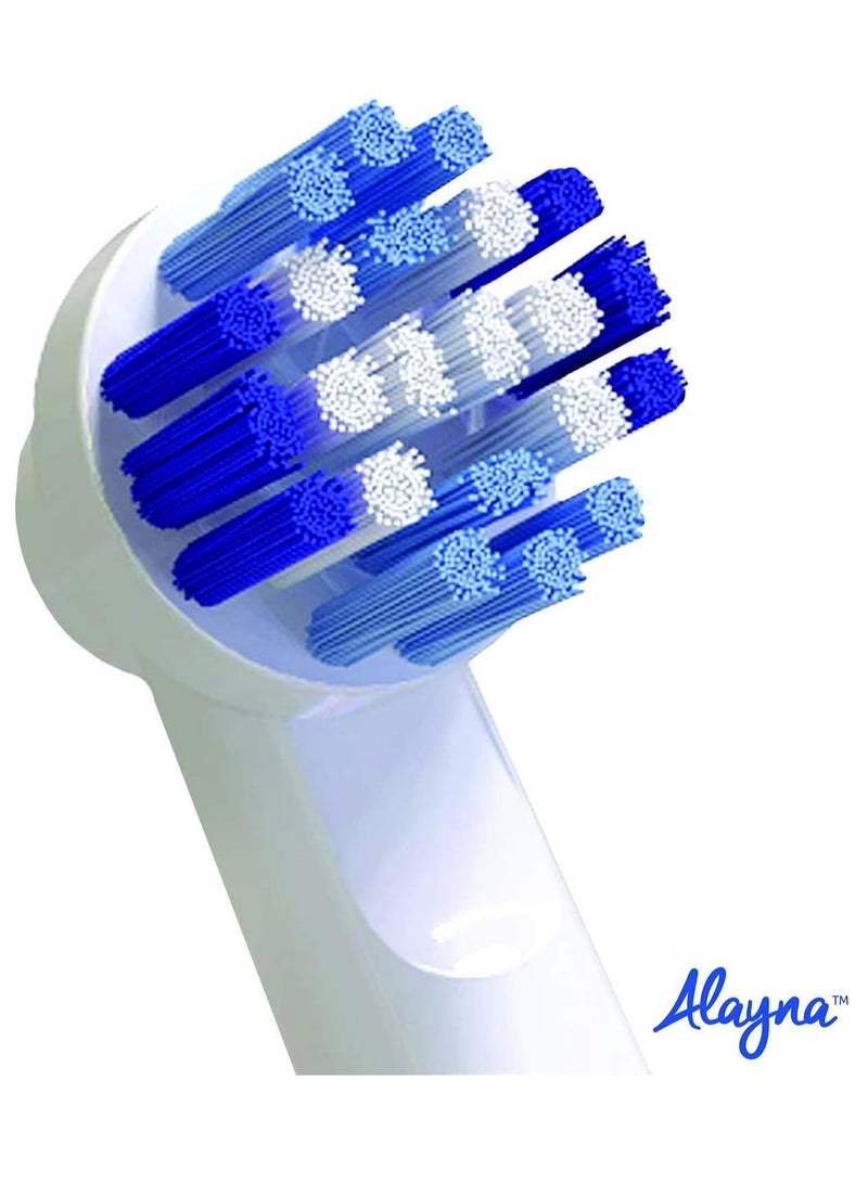 Alayna Replacement Brush Heads Compatible with OralB Braun- Pack of 8 Professional Electric Toothbrush Heads- Precision Refills for Oral-b 7000, Clean, Oral B Pro 1000, 9600, 500, 3000, 8000, Vitality Plus! - Image 2
