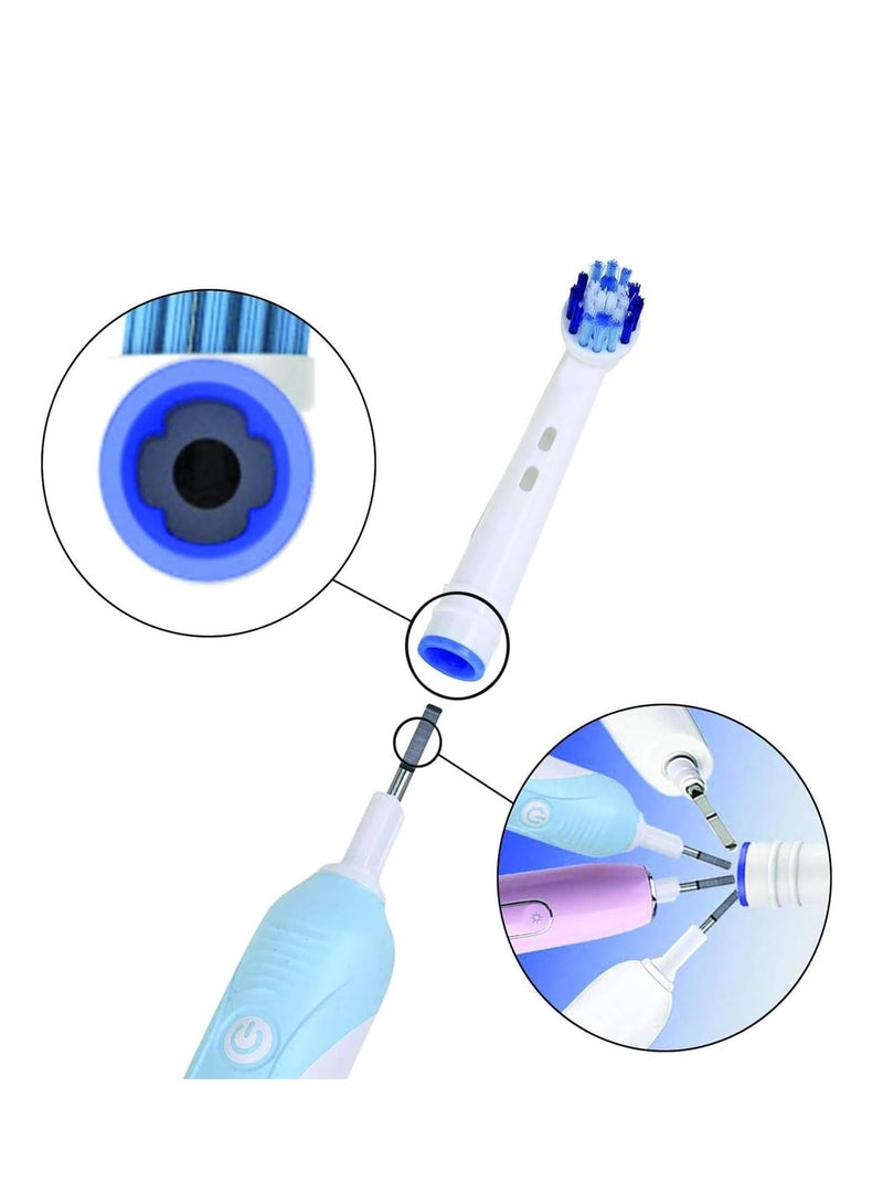 Alayna Replacement Brush Heads Compatible with OralB Braun- Pack of 8 Professional Electric Toothbrush Heads- Precision Refills for Oral-b 7000, Clean, Oral B Pro 1000, 9600, 500, 3000, 8000, Vitality Plus! - Image 4