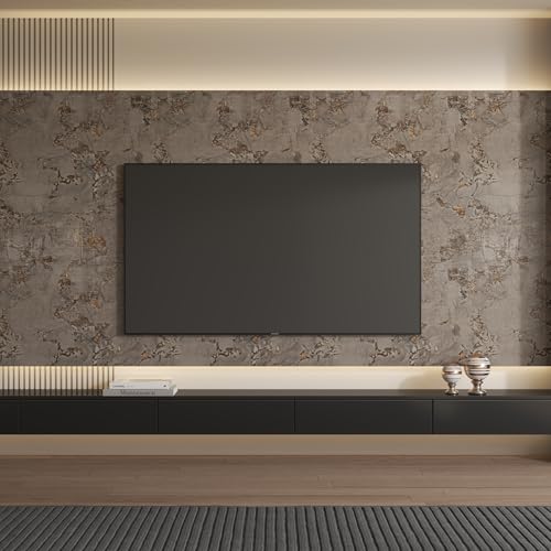 Bumoo Gray Gold Modern Wallpaper Peel and Stick Granite Thicken Contact Paper Marble Pattern 16"×393" Stick on Countertop Self Adhesive Vinyl Waterproof Removable Glossy for Cabinet Basement Kitchen Bar - Image 4