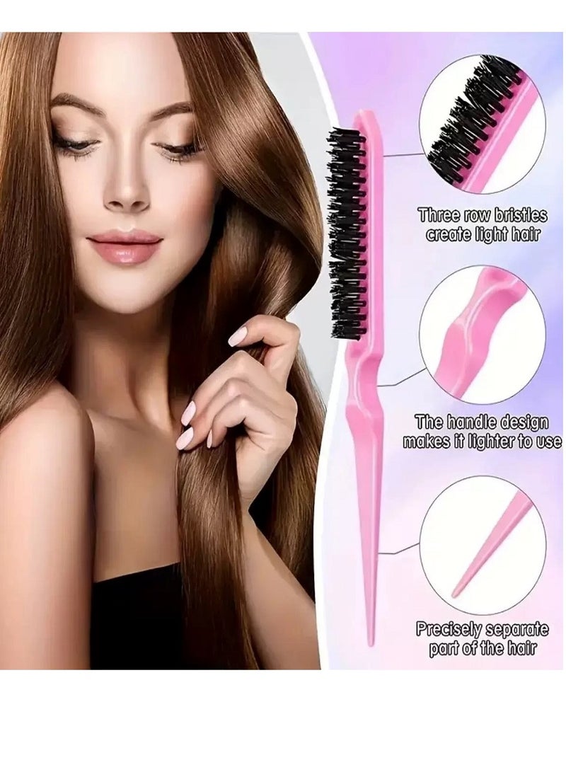 COYICMSS 12pcs Detangling Hair Comb Set Massage Anti-static Hollow Out Wet Teasing Rat Tail Brush with Spray Bottle Barber Styling Tools  - Image 2
