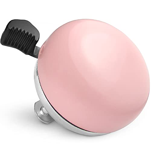 MARQUE Beach Cruiser Bike Bell – Classic Bicycle Bell Design for Adults and Kids with Traditional Ring Sound (Pink) - Image 1