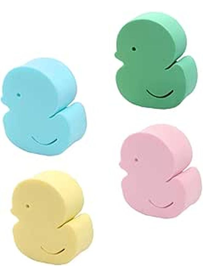 4Pcs Cartoon Shower Sponges Soft Bath Brush For Baby Gentle Skin Cleansing - Image 1