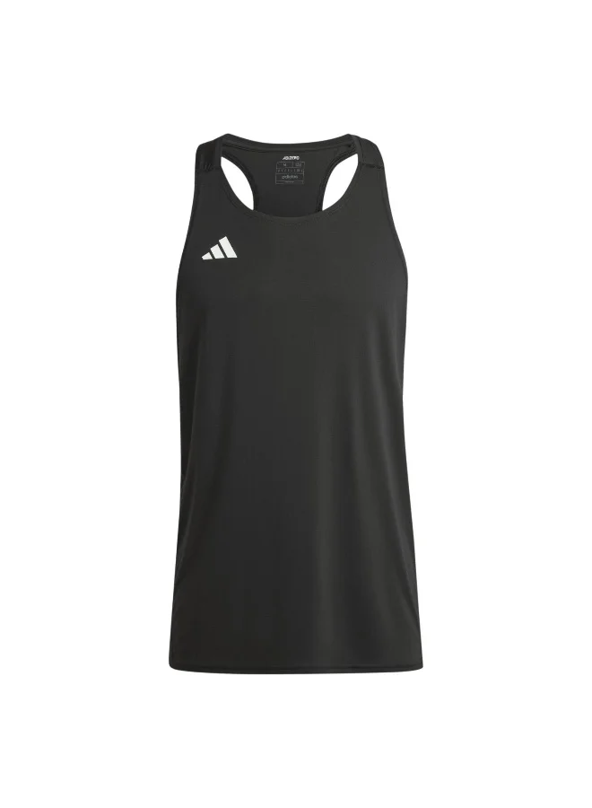Adidas Adidas Adizero E Snglt Black Singlet (Shirt) T-Shirts For Men
