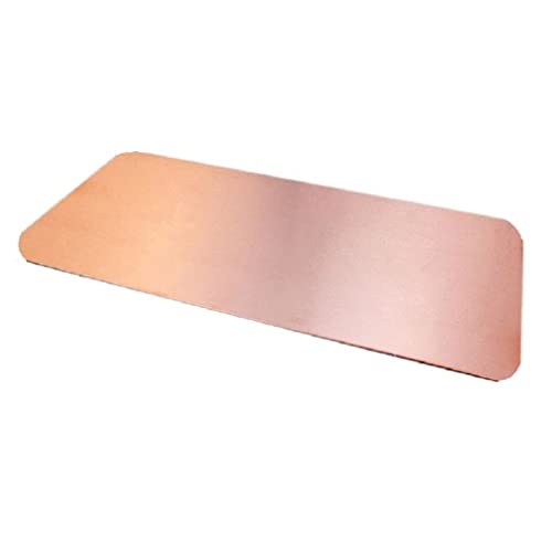 ART IFACT Pure 99.9% thicker Copper Plate of 1mm for Making 10 Liters Structured Water (3.5 X 8 inches - 1mm) Copper sheet with round corner (3.5 X 8 inch (For 10 Ltr)) - Image 1