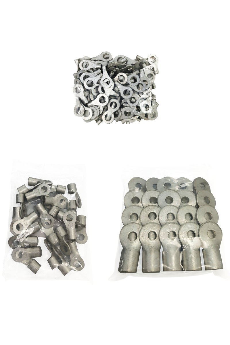 UNITED POWER Non Insulated Ring Terminals | Heavy Duty Crimp Terminals for Battery, Grounding & Wiring - Image 1