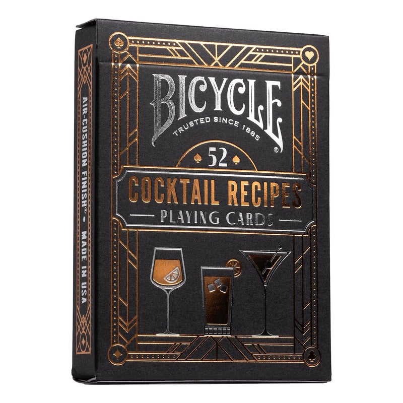 Bicycle Cocktail Playing Cards Includes 52 Cocktail Recipes Featuring Old Fashioned Margarita Moscow Mule Daiquiri and Mojito Cocktail Recipes 1 Deck - Image 2